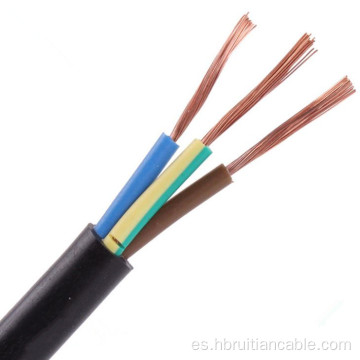 Cable de cable de alimentación RVV de 3 núcleo aislado de PVC